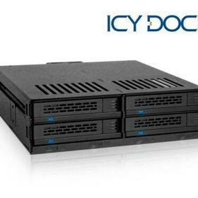 Icy Dock MB324SP-B ExpressCage 5.25 inç Yuvayı 4x 2.5 inç SAS-SATA Yuvaya Çevirici Sürücü Yuvası