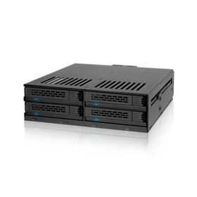 Icy Dock MB324SP-B ExpressCage 5.25 inç Yuvayı 4x 2.5 inç SAS-SATA Yuvaya Çevirici Sürücü Yuvası