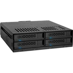Icy Dock MB324SP-B ExpressCage 5.25 inç Yuvayı 4x 2.5 inç SAS-SATA Yuvaya Çevirici Sürücü Yuvası