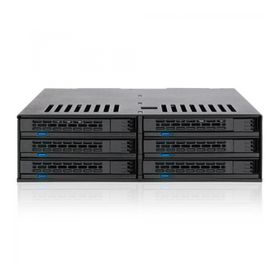 Icy Dock MB326SP-B ExpressCage 5.25 inç Yuvayı 6x 2.5 inç Sata Yuvaya Çevirici Sürücü Yuvası