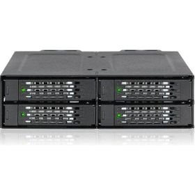 Icy Dock MB699VP-B V3 ToughArmor 4x2.5 inç NVMe U.2 / U.3 SSD PCIE 4 5.25 inç Metal Kasa Sürücü Yuvası