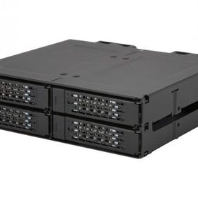 Icy Dock MB699VP-B V3 ToughArmor 4x2.5 inç NVMe U.2 / U.3 SSD PCIE 4 5.25 inç Metal Kasa Sürücü Yuvası