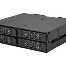 Icy Dock MB699VP-B V3 ToughArmor 4x2.5 inç NVMe U.2 / U.3 SSD PCIE 4 5.25 inç Metal Kasa Sürücü Yuvası