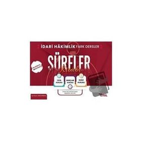 İdari Hakimlik Fark Dersler Süreler Kitabı Temsil Kitap