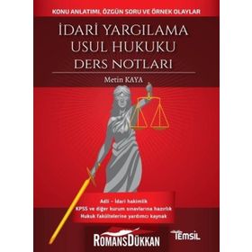 İdari Yargılama Usul Hukuku Ders Notları - Metin Kaya