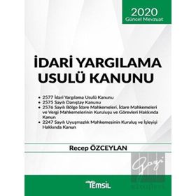 İdari Yargılama Usulü Kanunu 2020 Güncel Mevzuat Recep Özceylan Temsil Kitap