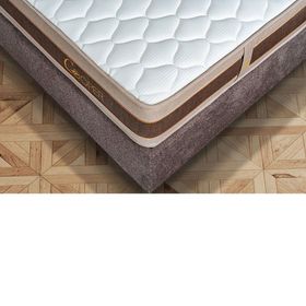 İdaş Cooper Ortopedik 90x200 cm Beyaz Kahve Yatak