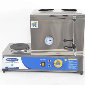 Ideal 20 lt İki Demlikli Elektrikli Pleytli Şamandralı Çay Ocağı Kazanı