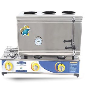 Ideal 40 lt Üç Demlikli Ce Belgeli İdeal Çelik Doğalgazlı Çay Ocağı Kazanı