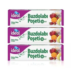 İdeal 50'li 24x33 cm Orta Boy Buzdolabı Poşeti (2 adet)