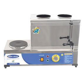 İdeal Çelik 20 L 2 Demlikli Elektrikli + Doğalgazlı Ce Belgeli Çay Kazanı