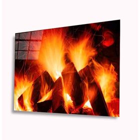 İdeal Glass Art Alev 4 mm Dayanıklı Temperli Cam Tablo