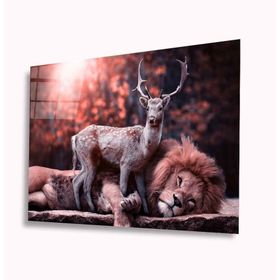 İdeal Glass Art Aslan 4 mm Dayanıklı Temperli Cam Tablo