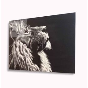 İdeal Glass Art Aslan 4 mm Dayanıklı Temperli Cam Tablo