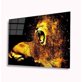 İdeal Glass Art Aslan 4 mm Dayanıklı Temperli Cam Tablo