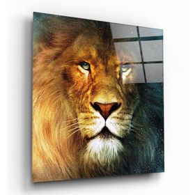 İdeal Glass Art Aslan Cam Tablo