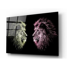 İdeal Glass Art Aslan Cam Tablo