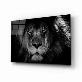İdeal Glass Art Aslan Hayvan Cam Tablo