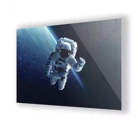 İdeal Glass Art Astronot Cam Tablo