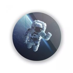 İdeal Glass Art Astronot Cam Tablo