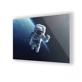 İdeal Glass Art Astronot Cam Tablo