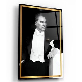 İdeal Glass Art Atatürk Cam Tablo