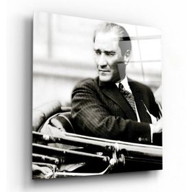 İdeal Glass Art Atatürk Cam Tablo