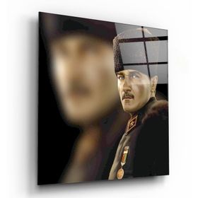 İdeal Glass Art Atatürk Cam Tablo