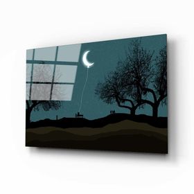 İdeal Glass Art Ay Cam Tablo