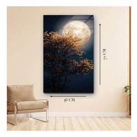 İdeal Glass Art Ay Cam Tablo