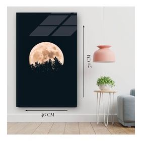İdeal Glass Art Ay Cam Tablo