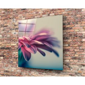 İdeal Glass Art Çiçek Cam Tablo