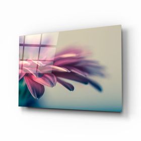 İdeal Glass Art Çiçek Cam Tablo