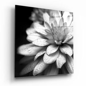 İdeal Glass Art Çiçek Cam Tablo