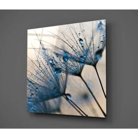 İdeal Glass Art Çiçek Cam Tablo