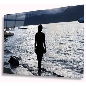 İdeal Glass Art Deniz ve Kadın 4 mm Dayanıklı Temperli Cam Tablo