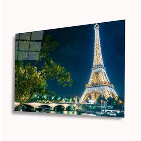İdeal Glass Art Eyfel Kulesi 4 mm Dayanıklı Temperli Cam Tablo