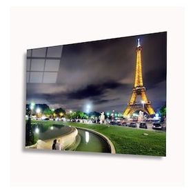 İdeal Glass Art Eyfel Kulesi 4 mm Dayanıklı Temperli Cam Tablo