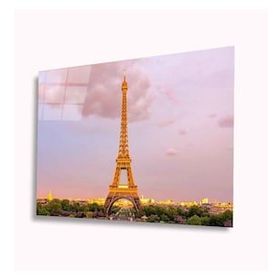 İdeal Glass Art Eyfel Kulesi 4 mm Dayanıklı Temperli Cam Tablo