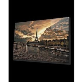 İdeal Glass Art Eyfel Kulesi 4 mm Dayanıklı Temperli Cam Tablo