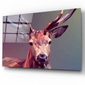 İdeal Glass Art Geyik Cam Tablo
