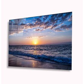 İdeal Glass Art Günbatımı 4 mm Dayanıklı Temperli Cam Tablo