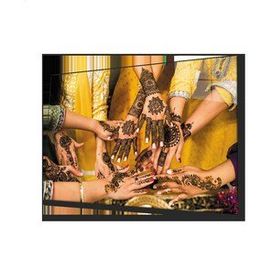 İdeal Glass Art Hint Kınası Cam Tablo