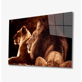 İdeal Glass Art İdealizbiz Aslan 4 mm Dayanıklı Temperli Cam Tablo