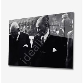 İdeal Glass Art İdealizbiz Atatürk 4 mm Dayanıklı Temperli Cam Tablo