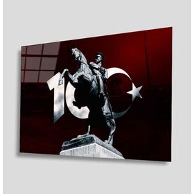 İdeal Glass Art İdealizbiz Atatürk 4 mm Dayanıklı Temperli Cam Tablo