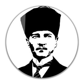 İdeal Glass Art İdealizbiz Atatürk Yuvarlak 4 mm Dayanıklı Temperli Cam Tablo