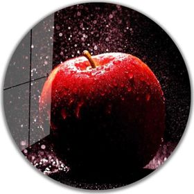 İdeal Glass Art İdealizbiz Elma Yuvarlak 4 mm Dayanıklı Temperli Cam Tablo