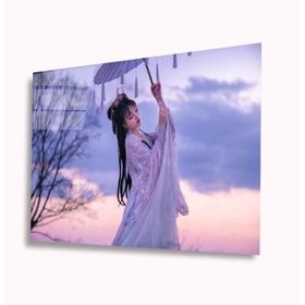 İdeal Glass Art Japon Kadın 4 mm Dayanıklı Temperli Cam Tablo
