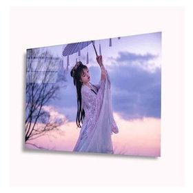 İdeal Glass Art Japon Kadın 4 mm Dayanıklı Temperli Cam Tablo